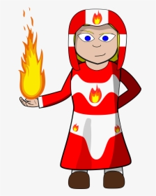 Transparent Fire Cartoon Png - Fire Mage Clipart Png, Png Download, Transparent PNG
