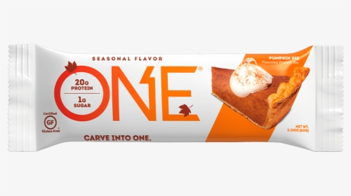 One Bars Seasonal Flavor Pumpkin Pie Protein Bar - One Bar Pumpkin Pie, HD Png Download, Transparent PNG
