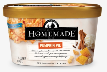 Homemade Brand Pumpkin Pie Ice Cream 48oz - Homemade Brand Chocolate Ice Cream, HD Png Download, Transparent PNG