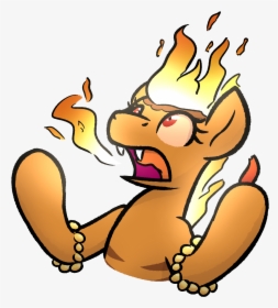 Moemneop, Fangs, Fire, Fire Breath, Fire Pony, Food, - Cartoon, HD Png Download, Transparent PNG