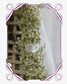 Silk Artificial White Rose And Baby S Breath Wedding, HD Png Download, Transparent PNG