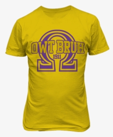 Omega Psi Phi Owt Bruh T-shirt - T Shirt Png Print, Transparent Png, Transparent PNG