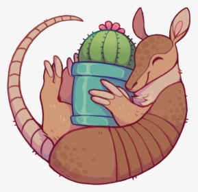 Cactus Armadillo ☆ Sticker - Cartoon, HD Png Download, Transparent PNG