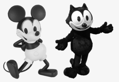 catsofpicsart Mickey Mouse & Felix The Cat 1890s/1900s/1910s/1920s - 1920  Mickey Mouse, HD Png Download , Transparent Png Image - PNGitem