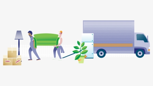 Moving In Truck - Illustration, HD Png Download, Transparent PNG