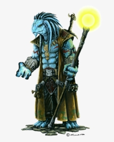 Clipart Octopus Wheke - Male Blue Dragonborn Sorcerer, HD Png Download, Transparent PNG