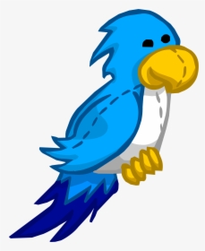 Parrot Clipart Blue Parrot - Captain Rockhopper Club Penguin, HD Png Download, Transparent PNG