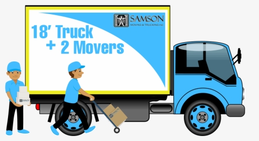 18 Truck 2movers - Commercial Vehicle, HD Png Download, Transparent PNG