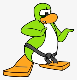 Club Penguin Lime Green Penguin, HD Png Download, Transparent PNG