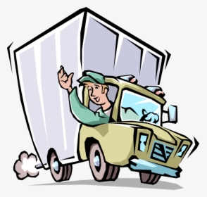Vector Illustration Of Handymen Moving Company Mover - Deliveries Clipart, HD Png Download, Transparent PNG