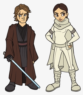 Swcc19 Pin Trading Anakin Padme - Star Wars Celebration 2019 Padme, HD Png Download, Transparent PNG