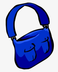 Clipart Backpack Blue Item - Messenger Bag Clipart, HD Png Download, Transparent PNG