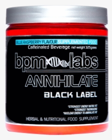 Bpm Labs Annihilate Black Label   Title Bpm Labs Annihilate - Carmine, HD Png Download, Transparent PNG