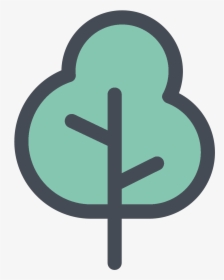 Clip Art Free Illustrator Symbol - Tree Icon Png, Transparent Png, Transparent PNG