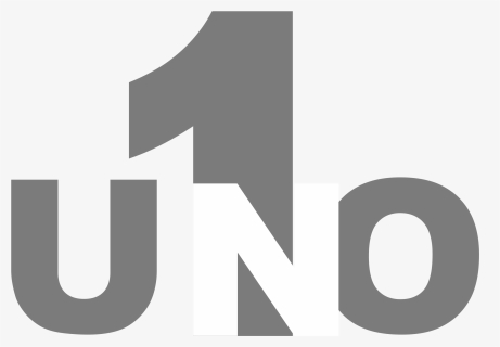 Monochrome,angle,text - Uno 1 Logo, HD Png Download, Transparent PNG