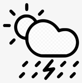 Rain Clipart Rainfall Free Clip Art Stock Illustrations - Clouds And Rain Black And White Clipart, HD Png Download, Transparent PNG