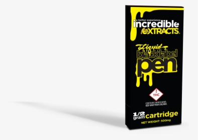 Incredible Extracts Uncut Liquid Black Label Pen - Graphic Design, HD Png Download, Transparent PNG