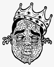 Vector Transparent Stock Black Label Notorious B I - Tupac Black And White Line, HD Png Download, Transparent PNG