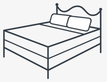 Bed Icon-01 - Coloring Book, HD Png Download, Transparent PNG