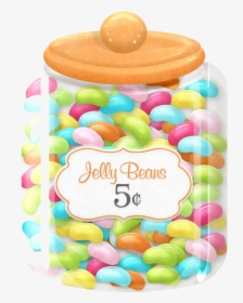 Jar Of Candy Clipart Jelly Beans Free Transparent Png - Jar Of Jelly Beans Clip Art, Png Download, Transparent PNG