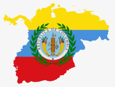 Gran Colombia Flag Map, HD Png Download, Transparent PNG