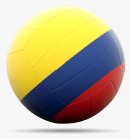 Download Flag Icon Of Colombia At Png Format - Volleyball, Transparent Png, Transparent PNG
