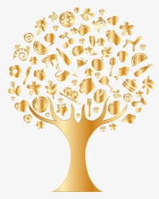 Golden Tree Transparent Background, HD Png Download, Transparent PNG
