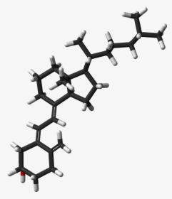 Cholecalciferol Vitamin D3 From Xtal 3d Sticks - Vitamin D Molecule, HD Png Download, Transparent PNG