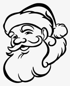 Santa Face Silhouette Png , Png Download - Tête De Père Noël, Transparent Png, Transparent PNG