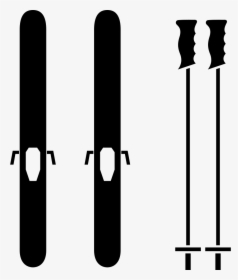 Ski Sticks - Skis Icon Png, Transparent Png, Transparent PNG