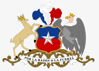 Coat, Arms, Shield, Deer, Eagle, Crown, Ornate, Chile - Chile Coat Of Arms, HD Png Download, Transparent PNG