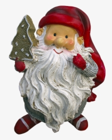 Imp Christmas Elves Santa Claus Ceramic Figure - Santa Claus, HD Png Download, Transparent PNG