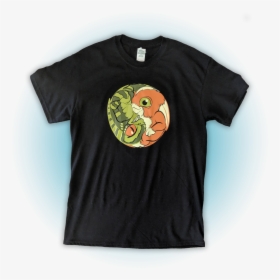 Gremlin/mogwai Yin Yang T-shirt - Illustration, HD Png Download, Transparent PNG