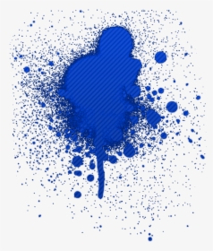 Mancha Pintura Azul Png - Mancha De Pintura Png, Transparent Png, Transparent PNG
