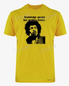 Knowledge Speaks -yellow - Print For T Shirt, HD Png Download, Transparent PNG