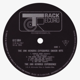 612004 Jimi Hendrix Label - Track Records, HD Png Download, Transparent PNG