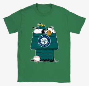 Seattle Mariners Snoopy And Woodstock Resting Together - Shirt, HD Png Download, Transparent PNG