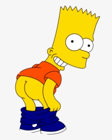 Imagenes En Png - Bart Simpson Butt, Transparent Png, Transparent PNG