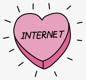 Heart Internet Social Tumblr Niebieskoka Pink Pastel - Heart, HD Png Download, Transparent PNG