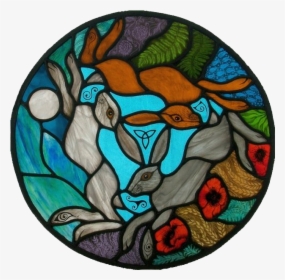 Three Hares Stained Glass, HD Png Download, Transparent PNG