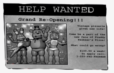 Help Wanted Newspaper - Help Wanted Fnaf Phone, HD Png Download, Transparent PNG