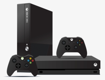 Xbox One And Xbox 360 Consoles And Controllers - Game Controller, HD Png Download, Transparent PNG