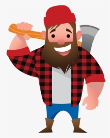 Lyco - Lumberjack Man Cartoon Png, Transparent Png, Transparent PNG