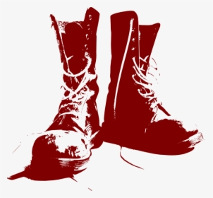 Hiking Clipart Boot Print - Combat Boot Clipart Png, Transparent Png, Transparent PNG