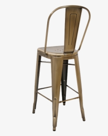 Bistro Style Metal Bar Stool In Brass Finish - Brass Metal Bar Stools, HD Png Download, Transparent PNG