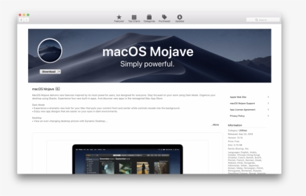 Macos Mojave Final - App Store Mojave Download, HD Png Download, Transparent PNG