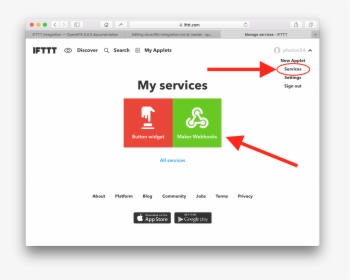Ifttt Services Account - Ifttt Schedules, HD Png Download, Transparent PNG