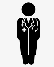 Free Download Doctor Standing Icon Png Clipart Computer - Doctor Silhouette Png, Transparent Png, Transparent PNG