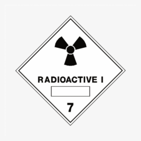 Radioactive I 7 Label - Dangerous Goods Class 7, HD Png Download, Transparent PNG