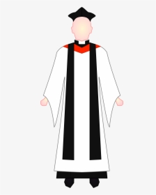 Datei - Anglican Priest - Choir Dress - Svg - Anglican - Priest Uniform Svg, HD Png Download, Transparent PNG